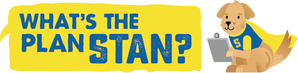 whats the plan stan logo